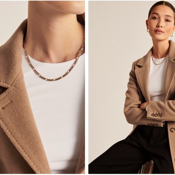 NWT Abercrombie & Fitch Elevated Dad Coat Small - Picture 7 of 8